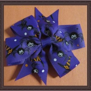 Handmade Halloween Hair Bow Clip For Girls
